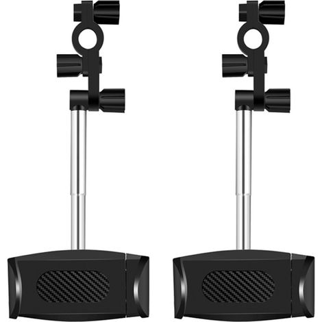 2 supports rétroviseur support téléphone 360° universel pour voiture, rotatif à 360 degrés, fixation pour smartphone sur miroir arrière (1/5)