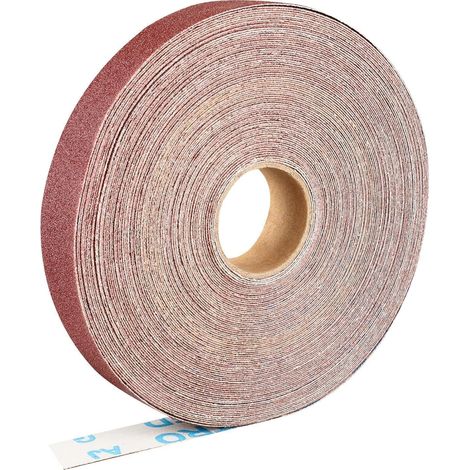 Schleifpapierrolle 2,5 cm x 25 m Körnung 80 Aluminiumoxid für Holz (1/5)