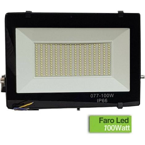 TRADE SHOP - Faro Per Esterno A Led 100w Alta Luminosita' Con 224 Led Luce Bianca Smd Ip66 -