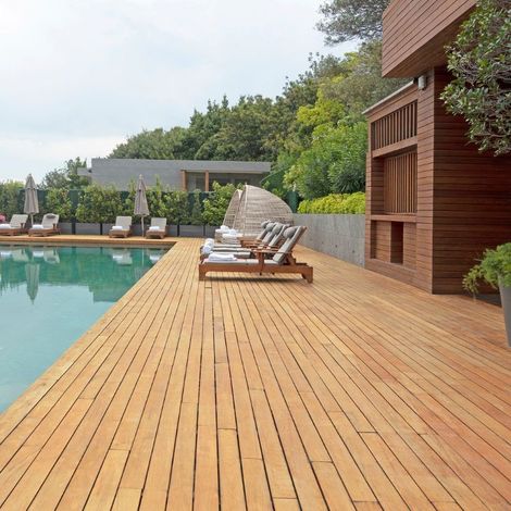 Pack 5 tablas Garapa Madera Tropical 19x90x1550 mm (1/5)