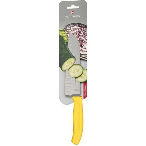 Coltello Santoku Victorinox 17 cm moderno ergonomico giallo