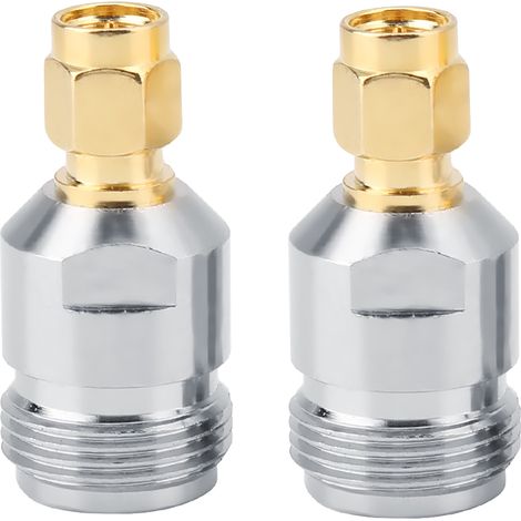 2pcs Type N Female to SMA Male RF Connector Coaxial Adapter Test Converter