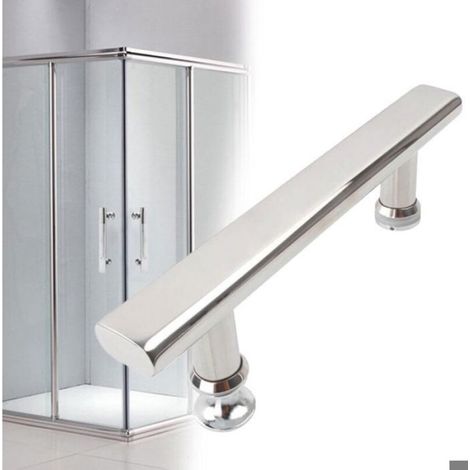 Poignées ou boutons de porte de douche en acier inoxydable chromé pour cabine de douche 145 mm (1/5)