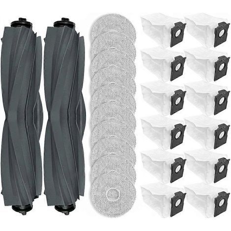 Kit pièces aspirateur balai Dreame Mova E40 Ultra : brosse principale, filtre HEPA, sac à poussière et chiffon microfibre. (1/5)