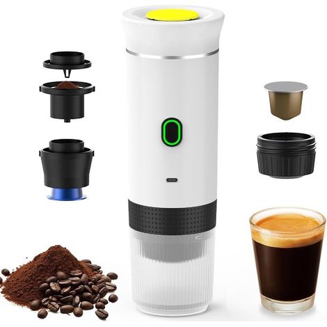 Cafetera inalámbrica para el coche，el hogar y los viajes. Cafetera eléctrica 3 en 1 (1/5)