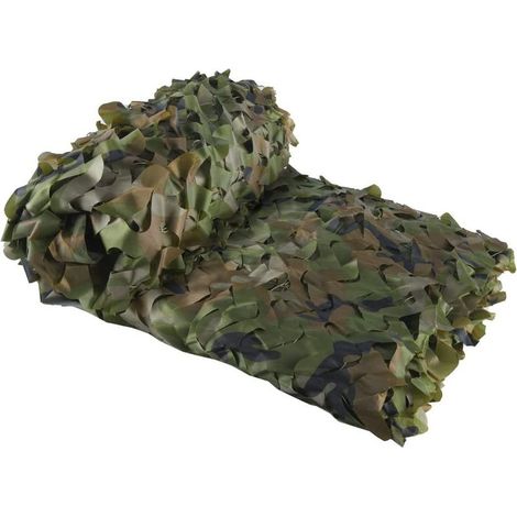 Litreve – Voile d'ombrage rectangulaire 3x4 m camouflage vert – Protection solaire légère – Idéal pour terrasses et événements extérieurs (1/4)