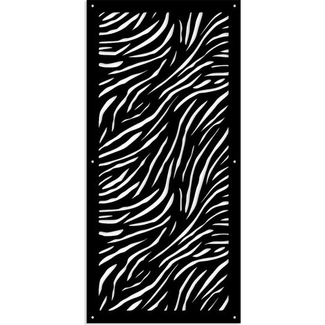 TIGER - Pannello in PVC traforato - Parasole - Colore: nero - Misura: 47x94 cm (1/3)