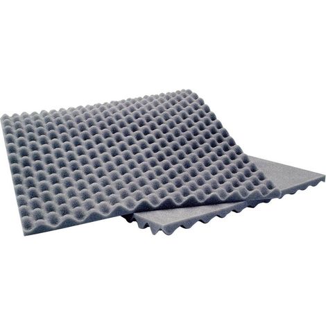 Mousse acoustique polyuréthane gris – Lot de 3 pièces – Pour isolation acoustique de caissons et enceintes – Dimensions 90x40x2 cm – Sinuslive