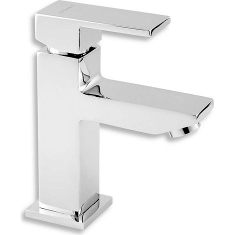 Novaservis Titania Cube - Miscelatore da lavabo, con sistema di scarico, cromo 98803,0