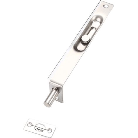 Serrure de porte discrète en acier inoxydable, 18 mm de large, 15 cm x 15 cm - 6 pouces - taille (1/5)
