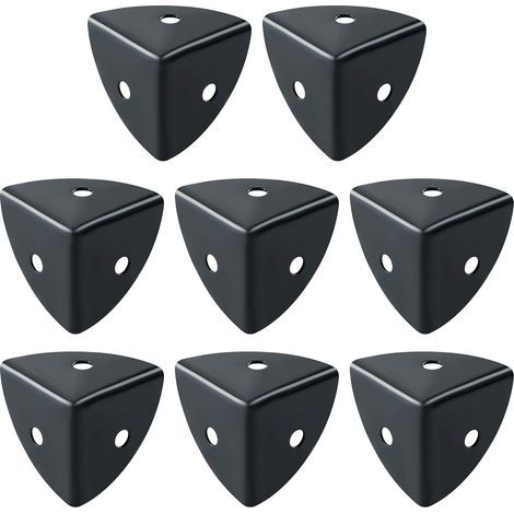 8-teiliges Set Tischeckenschützer, schwarze Aluminiumecken, geeignet zum Schutz von Möbeln, zur Dekoration, zum Schutz vor Stößen und Brüchen (1/4)