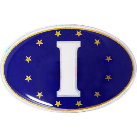 3D Sticker Ovale “I” Fondo EU (1/5)