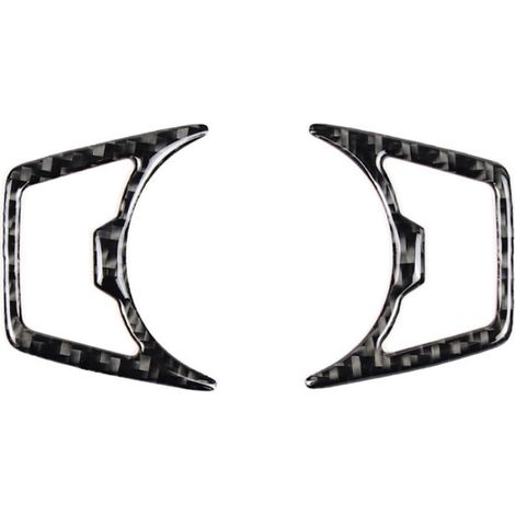 Adesivo protettivo in fibra di carbonio compatibile con Ford Mustang S550 2015-2020 (classica, cornice di controllo dei fari 03)
