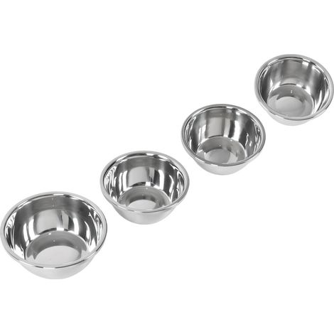 Ensemble de 4 bols mélangeurs en acier inoxydable, bols à soupe épais, ustensiles de cuisine antiadhésifs pour la cuisson (1/5)