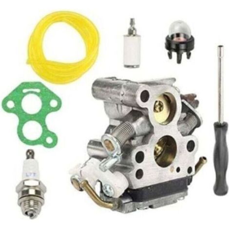 Carburateur Convient pour les accessoires de tronçonneuse 135 140 140E 435 440 Remplacer le carburateur du moteur Carburateur de moto Carburateur Carburateur de débroussailleuse (1/3)