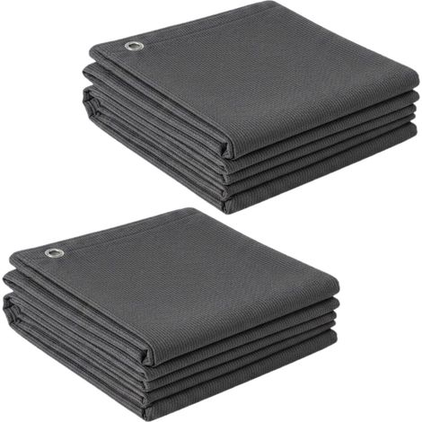Lot de 2 brise-vues occultants en HDPE (1/5)