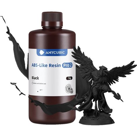 Resina 3D, alta precisione, polimerizzazione UV rapida, 10 kg, nero (1/2)