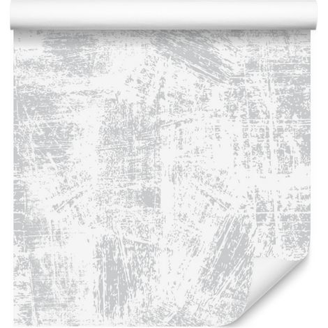 Papel pintado modernista con efecto hormigón rayado para salón y dormitorio, 50x1000 cm. (1/5)