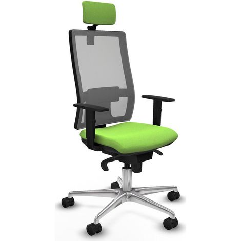 piqueras-y-crespo Hornas chaise de bureau pistache ergonomique (1/3)