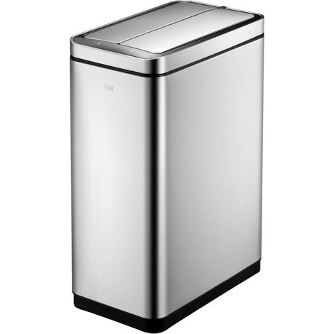 EKO - Poubelle à capteur tri sélectif Deluxe Phantom 20+20 litres - Stainless steel Polypropylene  - inox mat