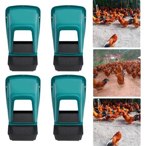 Boîte de Nid, Matériau Plastique, 18,35 x 15,35 x 16,34 pouces, Convient à la Plupart des Poules, Soutient des Taux de Ponte Optimaux, Bords Doux pour la Peau (1/5)