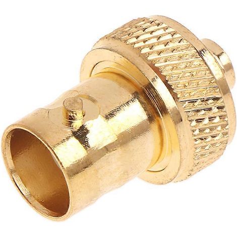 Gerader vergoldeter BNC-Buchsenstecker auf SMA-Buchsen-HF-Koaxialstecker-Adapter (1/5)