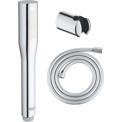 Flexible de douche 3m avec double protection anti-torsion Flexible de douche de haute qualité Tube en acier inoxydable Anti-torsion extrêmement flexible 1/2 pouce chromé (1/4)