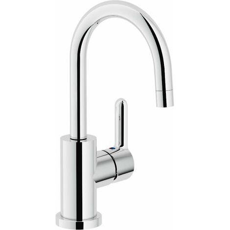 Waschtischarmatur mit schwenkbarem Auslauf Nobili ABC Serie AB87338/2CR Verchromt - Messing (1/3)