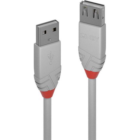Lindy 36712 cable USB USB 2.0 1 m USB A Gris (1/2)