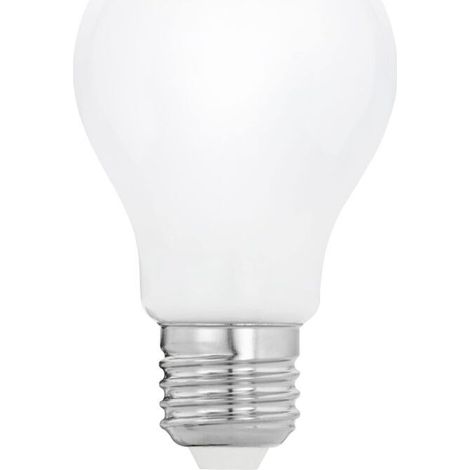 Ampoule LED E27 dimmable, lampe Milky en verre opaque, 4 watts, 806 lumens, blanc chaud, 2700 Kelvin, A60, Ø 6 cm (1/5)