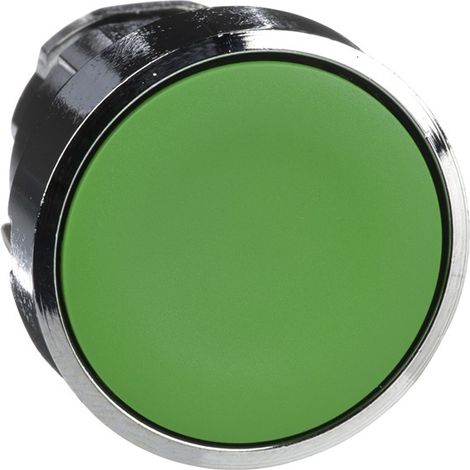 Cabeza pulsador rasante diámetro 22  de Schneider  Verde