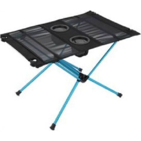 Klappbarer Campingtisch, Mini-Tragbarer Klapptisch mit Netztasche und Tragetasche, Leichter Campingtisch zum Wandern, Angeln, Picknick, Blau (60 x 40 x 40 cm)