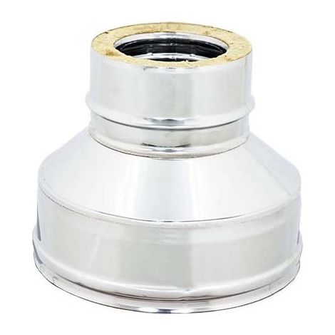 Riduzione inox doppia parete da di 150 - de 200 mm a di 80 - de 130 mm (1/3)