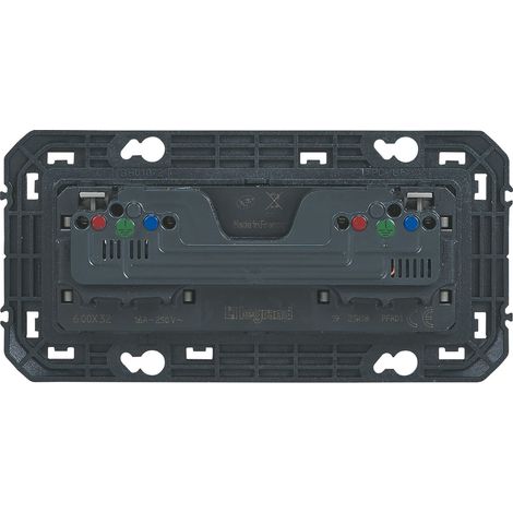 LEGRAND - Double prise de courant 2P+T Surface dooxie 16A précâblées finition blanc - emballage blister