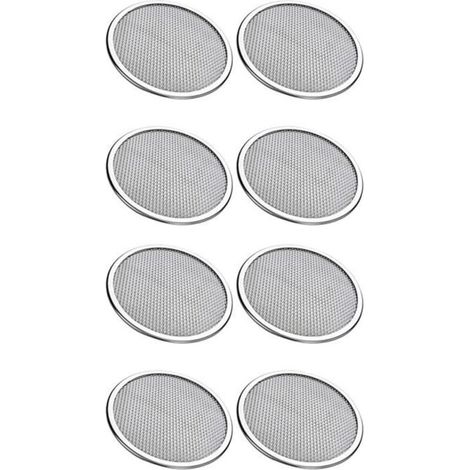 Set of 8 stainless steel sprouting lids for 86mm regular mouth jars (without rings).