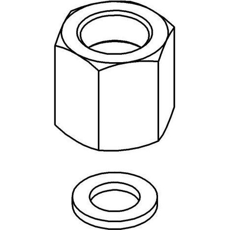 Raccord à vis EICHELBERG 440405 droite / gauche pour robinetterie de cuisine (1/3)