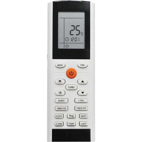 Control remoto para el aire acondicionado Tadiran ZACS-07 HPF, modelos YACIFB, YAC1FB, YAC1FB6 y YAC1FB9 -Crezuo