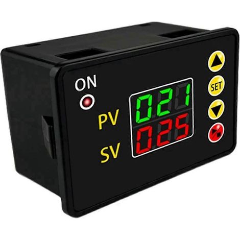 Relais temporisé numérique T2310, module de contrôle de temps d'ouverture, 0-999 s/min/heure, 12 V CC, 240 W (1/5)