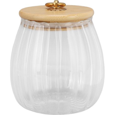 6 bocaux en verre hermétique, résistants à l'humidité, épais et transparents, pour épices, café, thé, noix et sucre (1/5)