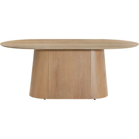 TIAGO-Table à manger ovale 8 personnes 200 cm Chêne (1/5)