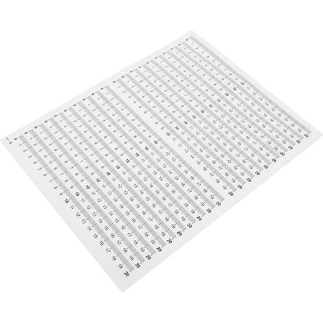 Lot de 20 règles adhésives en PVC, imperméables et à forte adhérence (1/5)