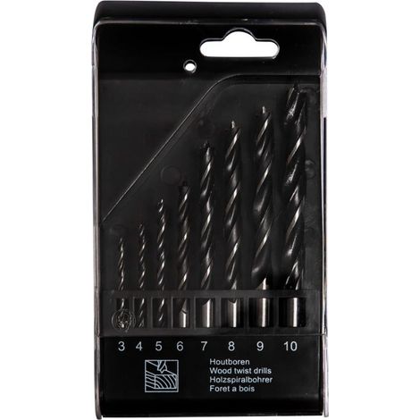 Coffret forets bois machine - Radix - plastique - 3-4-5-6-7-8-9-10 mm (8 pcs)