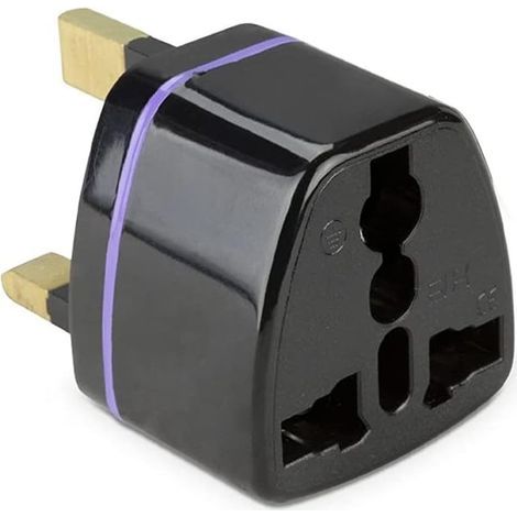 Lntyq Adaptateur de Voyage Anglais 3 Broches pour Tout Pays, Rasoir électrique, Rasoir et Brosse à Dents, Adaptateur de Voyage 3 Broches pour Tout Pays - UK, Hong Kong, Irlande, Emirats Arabes Unis (1/4)
