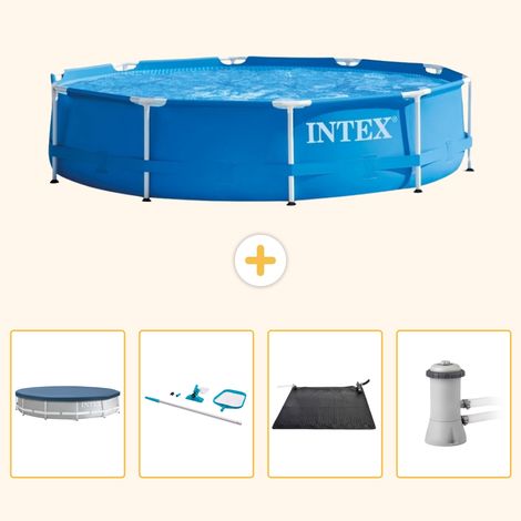 Intex Piscine Tubulaire Ronde - 366x76 cm - 5-pièces  S67 (1/5)