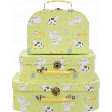 Bauernhof – Dekorative Kinderkoffer, 3-teilig, Sass&Belle (1/5)