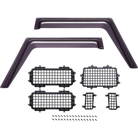 Déflecteur de pluie et de vent pour pare-soleil de fenêtre MN D90 D91 D99S et filet de protection stéréoscopique pour fenêtre latérale arrière (1/5)