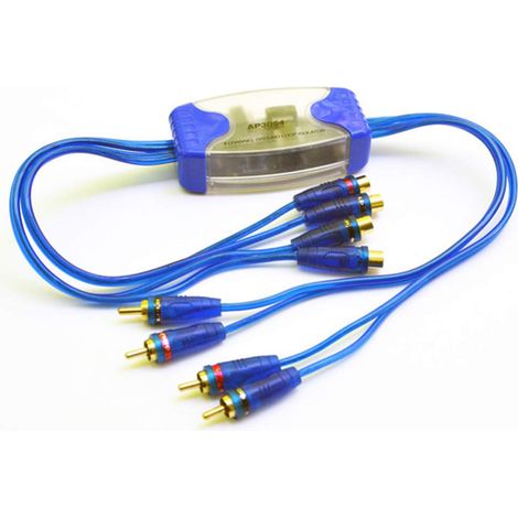 Isolateur de boucle de masse à 4 canaux, filtre anti-parasites, isolateur RCA, audio. (1/5)