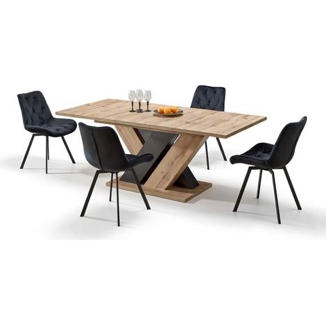 Conjunto de mesas y sillas para comedor Houston Orbis , 77x90x160cm, Diámetro: 0, Número de asientos: 4, Estilo: Contemporary (1/5)