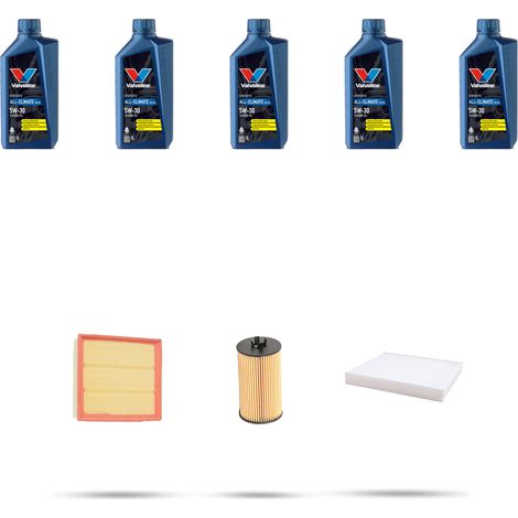 Kit tagliando 3 FILTRI e 5L OLIO compatibile con Opel Zafira B 1.8 16v 103kw dal 2005 (1/5)