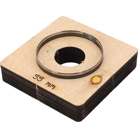 Matrice de découpe pour cuir, diamètre 55 mm, forme ronde creuse, acier allié, moule de poinçonnage pour le bricolage (1/5)
